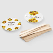 Personalisierte Hochzeit von rustikalen Morgenblum Fächer (Non-assembled)