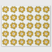 Personalisierte Hochzeit von rustikalen Morgenblum Geschenkpapier (Flach)