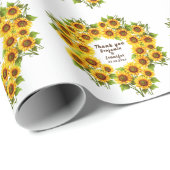 Personalisierte Hochzeit von rustikalen Morgenblum Geschenkpapier (Rolleneckpunkt)