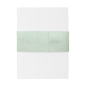 Personalisierte Hochzeit von Sage Green Watercolor Einladungsbanderole (Rückseitenbeispiel)