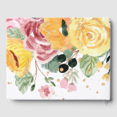 Personalisierte Hochzeit von Wasserfarben Gästebuch (Rückseite)