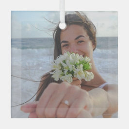 Personalisierte Hochzeit, Weihnachtspaare Ornament Aus Glas