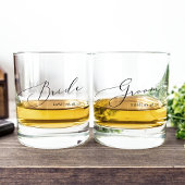 Personalisierte Hochzeit Whiskyglas