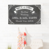 Personalisierte Hochzeit, Wiedersehen, Feierfahne Banner (Insitu)