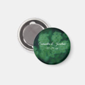 Personalisierte Hochzeit Wildrosenblüten Magnet (Vorderseite/Rückseite)