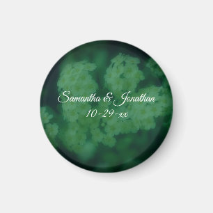 Personalisierte Hochzeit Wildrosenblüten Magnet