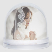 Personalisierte Hochzeiten Foto Snow Globes Schneekugeln (Vorderseite)