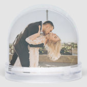 Personalisierte Hochzeiten Foto Snow Globes Schneekugeln (Rückseite)