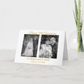 Personalisierte Hochzeiten Fotos 50 Jahre alt Karte (Vorderseite)