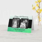 Personalisierte Hochzeiten Fotos 50 Jahre alt Karte (Gelbe Blume)