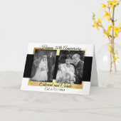 Personalisierte Hochzeiten Fotos 50 Jahre alt Karte (Gelbe Blume)