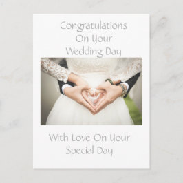 Personalisierte Hochzeiten Herzlichen Glückwunsch  Postkarte