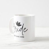 Personalisierte Hochzeiten Kaffeetasse (Vorderseite Links)