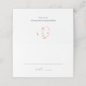 Personalisierte Hochzeiten Platzkarten Mit Monogra (Außenseite Aufgefaltet)