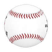 Personalisierte Hochzeiten Trauzeugen Befürworter Baseball (Vorderseite)