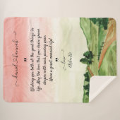 Personalisierte Hochzeiten wollen Braut und Bräuti Sherpadecke (Vorderseite (Horizontal))