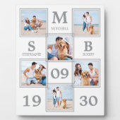 Personalisierte HochzeitfotoCollage Fotoplatte (Vorderseite)