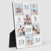 Personalisierte HochzeitfotoCollage Fotoplatte (Seite)