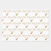 Personalisierte Hochzeitgoldenherzen Geschenkpapier Set (Vorderseite 2)