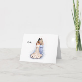 Personalisierte Hochzeitkarte für eine Schwiegermu Karte