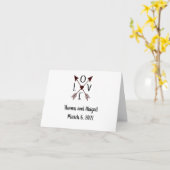 Personalisierte Hochzeitkarten mit Namen und Daten Karte (Gelbe Blume)