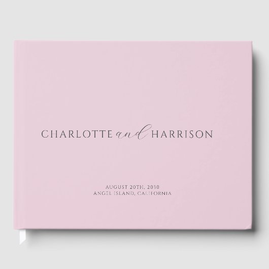 Personalisierte Hochzeitmonogramm Gästebuch (Vorderseite)
