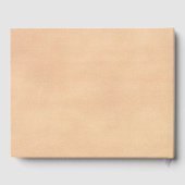 Personalisierte Hochzeitmonogramm-Imitate Gästebuch (Rückseite)