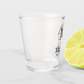 Personalisierte Hochzeitmonogramm Schnapsglas (Links)
