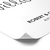 Personalisierte Hochzeitplakatgeschenke MR & MRS. Poster (Ecke)