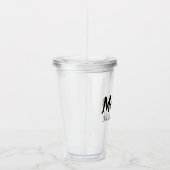 Personalisierte Hochzeits-Brautjungfer/Trauzeugin Acryltrinkbecher (Rechts)