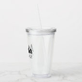 Personalisierte Hochzeits-Brautjungfer/Trauzeugin Acryltrinkbecher (Links)