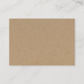 Personalisierte Hochzeits-Gebets-Karte - Telefonnummerkarte (Rückseite)