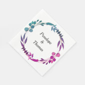 Personalisierte Hochzeits- oder Duschnapkins im Gr Serviette (Ecke)