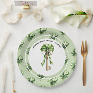 Personalisierte Hochzeits-Party zum St. Patrick’s  Pappteller