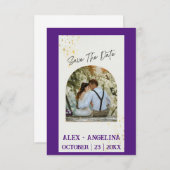 Personalisierte Hochzeitsankündigung mit Ihrer ein Save The Date (Vorne/Hinten)