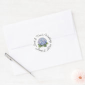 Personalisierte Hochzeitsaufkleber Runder Aufkleber (Umschlag)