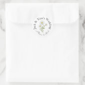 Personalisierte Hochzeitsaufkleber Runder Aufkleber (Tasche)