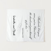 Personalisierte Hochzeitsband Wandteppich (Vorderseite (Horizontal))