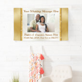 Personalisierte Hochzeitsbanner mit Fotos und Text Banner (Insitu)