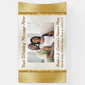 Personalisierte Hochzeitsbanner mit Fotos und Text Banner (Vertikal)