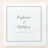 Personalisierte Hochzeitsbride & Groom Ultimate Gr Glasuntersetzer (Vorderseite)