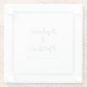 Personalisierte Hochzeitsbride & Groom Ultimate Gr Glasuntersetzer (Rückseite)