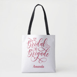 Personalisierte Hochzeitsbrigade Brautjungfer Tasche