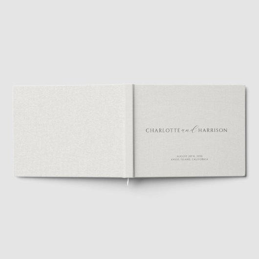 Personalisierte Hochzeitscreme-Imitate Gästebuch (Voll)