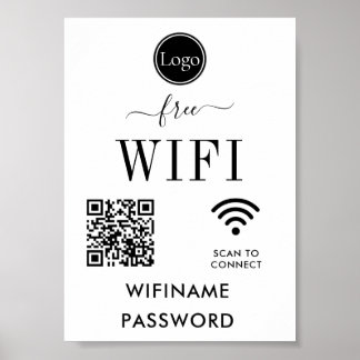 Personalisierte Hochzeitsdekoration WiFi-Zeichen Poster
