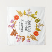 Personalisierte Hochzeitsdusche-Tapete Wandteppich (Vorderseite (Horizontal))