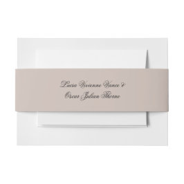 Personalisierte Hochzeitseinladung Bauchbinde Einladungsbanderole
