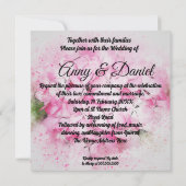 Personalisierte Hochzeitseinladung Einladung (Rückseite)