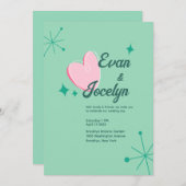 Personalisierte Hochzeitseinladung Einladung (Vorne/Hinten)