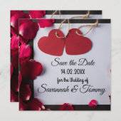 Personalisierte Hochzeitseinladung Einladung (Vorne/Hinten)